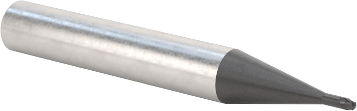 Takım Çeliği için Karbür Küresel Uçlu Freze, Sertleştirilmiş Çelik, ve Demir, 1,2 mm Freze Çapı, Rockwell C63