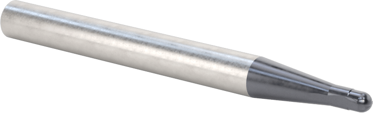 Takım Çeliği için Karbür Küresel Uçlu Freze, Sertleştirilmiş Çelik ve Demir, 3 mm Freze Çapı, Rockwell C52