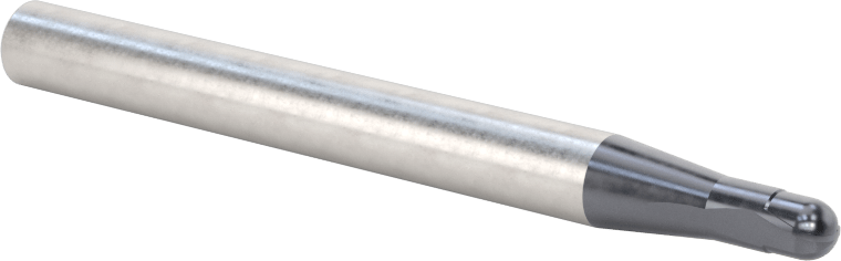 Takım Çeliği için Karbür Küresel Uçlu Freze, Sertleştirilmiş Çelik ve Demir, 4 mm Freze Çapı, Rockwell C52