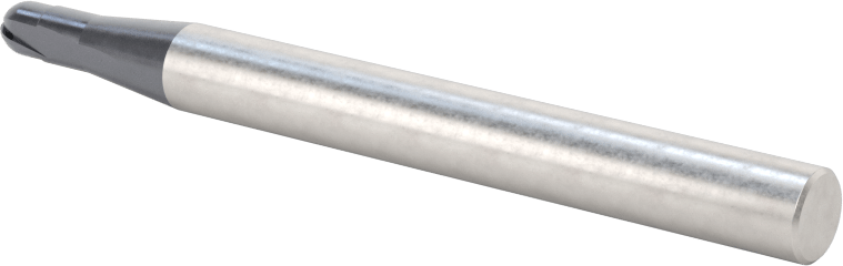 Takım Çeliği için Karbür Küresel Uçlu Freze, Sertleştirilmiş Çelik ve Demir, 4 mm Freze Çapı, Rockwell C52