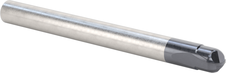 Takım Çeliği için Karbür Küresel Uçlu Freze, Sertleştirilmiş Çelik ve Demir, 6 mm Freze Çapı, Rockwell C52