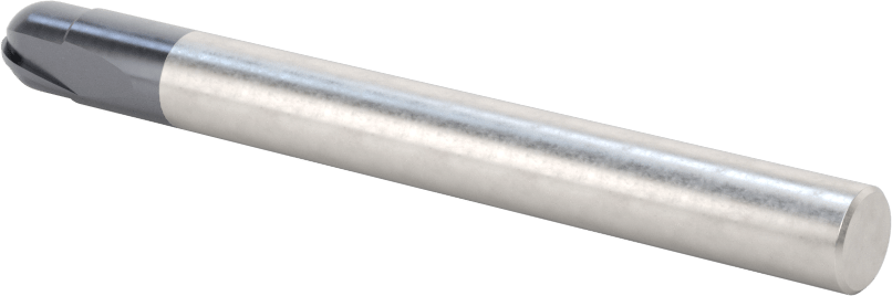 Takım Çeliği için Karbür Küresel Uçlu Freze, Sertleştirilmiş Çelik ve Demir, 8 mm Freze Çapı, Rockwell C52