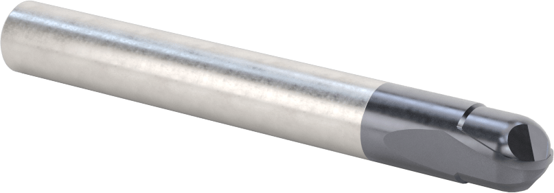 Takım Çeliği için Karbür Küresel Uçlu Freze, Sertleştirilmiş Çelik ve Demir, 10 mm Freze Çapı, Rockwell C52