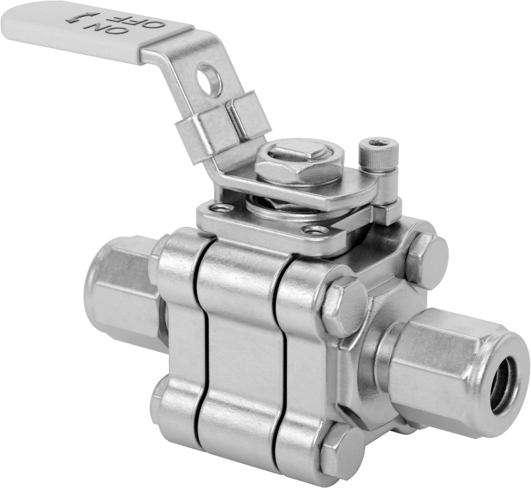 Easy-Maintenance Açma/Kapama Vanası, 3/8" Dış Çaplı Boru için Sıkıştırma Bağlantı Elemanları ile