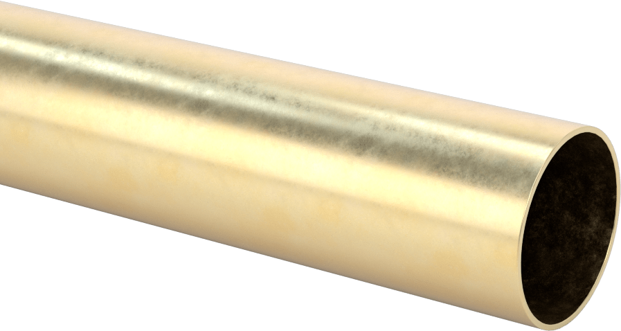 Pirinç Boru, 1-1/8" OD, 0,032 inç Duvar Kalınlığı