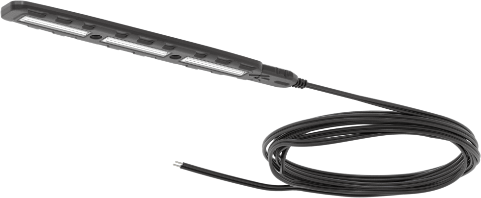 Kompakt Şerit Makinesi Işığı, Bağlantı Elemanı Montajlı, 8-1/16" Toplam Uzunluk, 6W