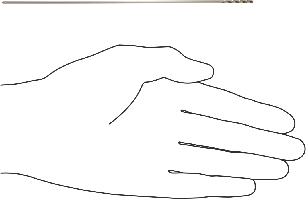 Kısa Yivli Uzatılmış Uzunlukta Kobalt Çelik Matkap Ucu, Numara 52