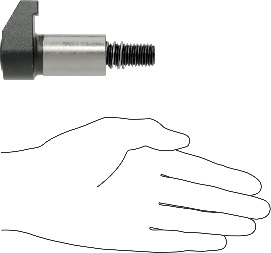 Sabitleme Fikstürü Kelepçesi, Soket Başlı Vida, 1-13/16" Maksimum Boşluk, 5/8"-11 Diş
