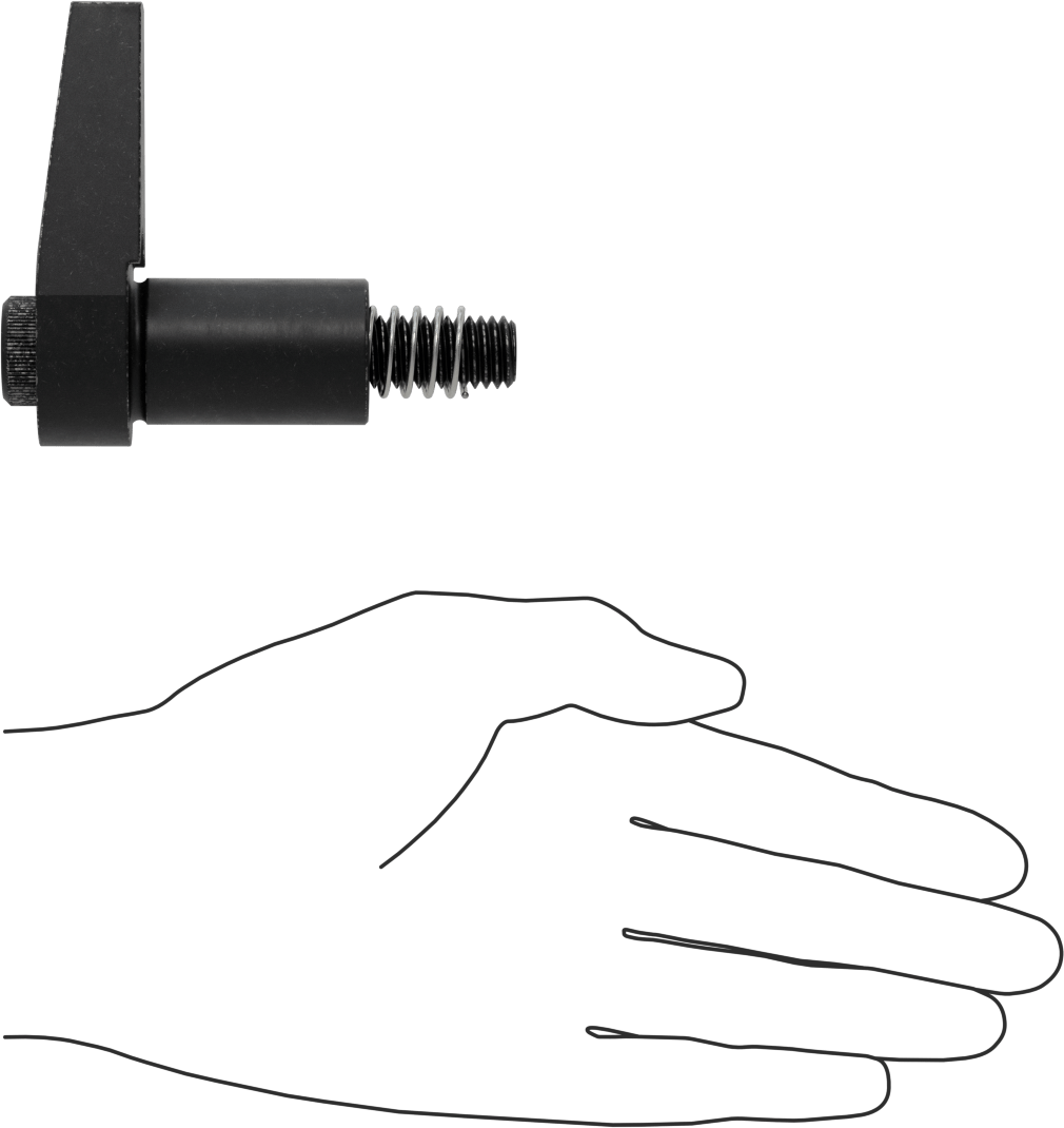 Sabitleme Fikstürü Kelepçesi, Soket Başlı Vida, 1-17/32" Maksimum Boşluk, 1/2"-13 Diş