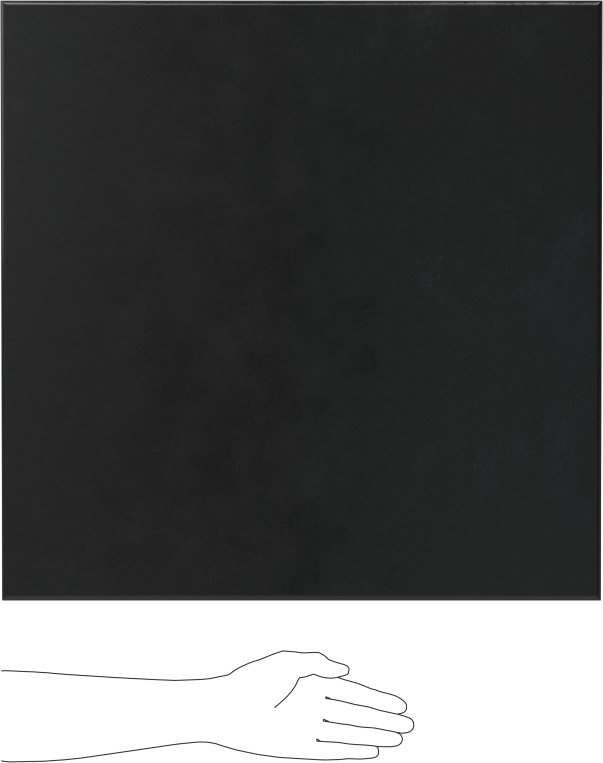 Kimyasallara ve Hava Koşullarına Dayanıklı Csm Kauçuk Levha, 24" x 24", 1/8" Kalınlık