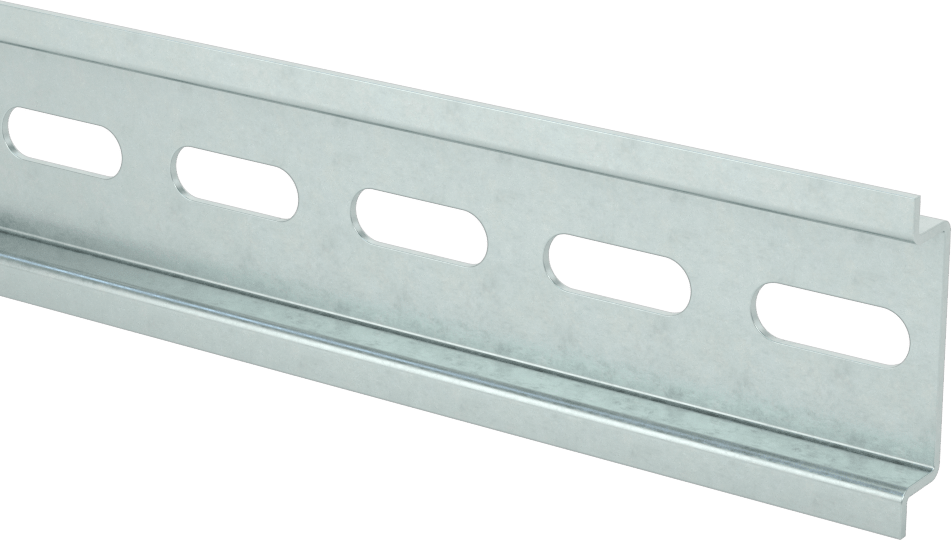 Çinko Kaplı Çelik DIN 3 Ray, 6-7/8" Uzunluk