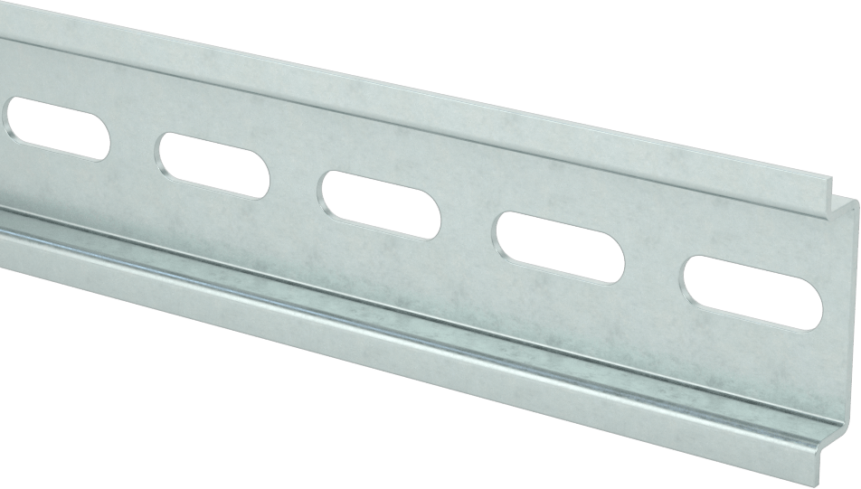 Çinko Kaplı Çelik DIN 3 Ray, 10-13/16" Uzunluk