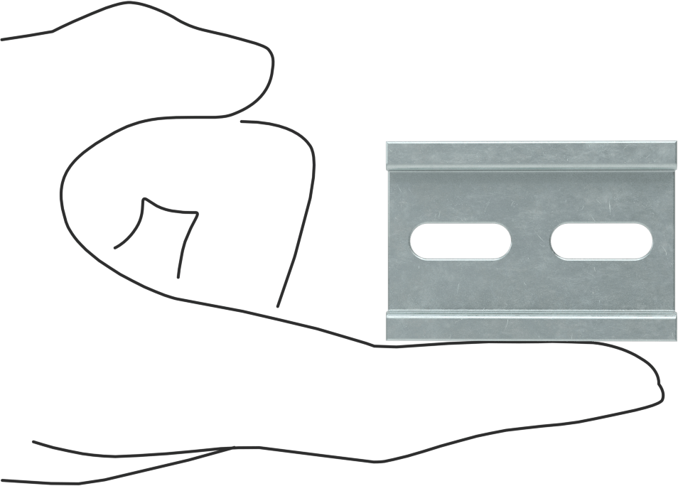 Çelik DIN 3 Ray, 2" Uzunluk