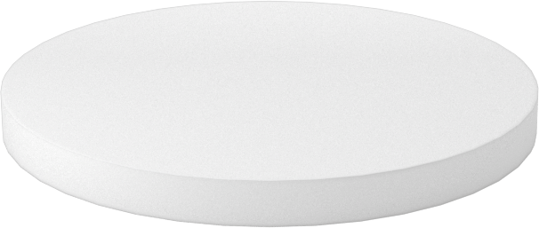 Yapışkan Sırtlı Koruyucu Ayaklar, 3/4“ Çap x 1/16” Yükseklik Beyaz UHMW Polietilen Taban