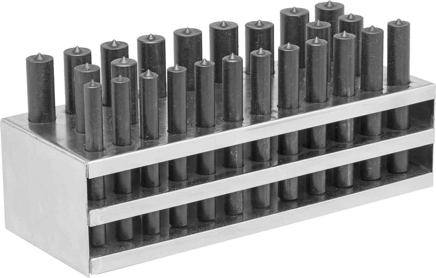Dişsiz Delikler için Merkez Bulma Zımbası, 25 Parça Set, 13 ila 25mm