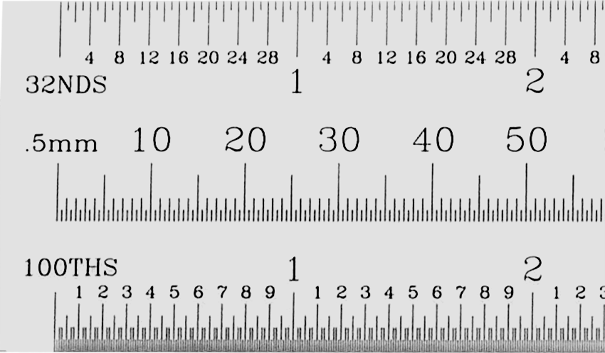 Şeffaf Cetvel, Soldan Sağa Okuma, 6"/150 mm Uzunluk