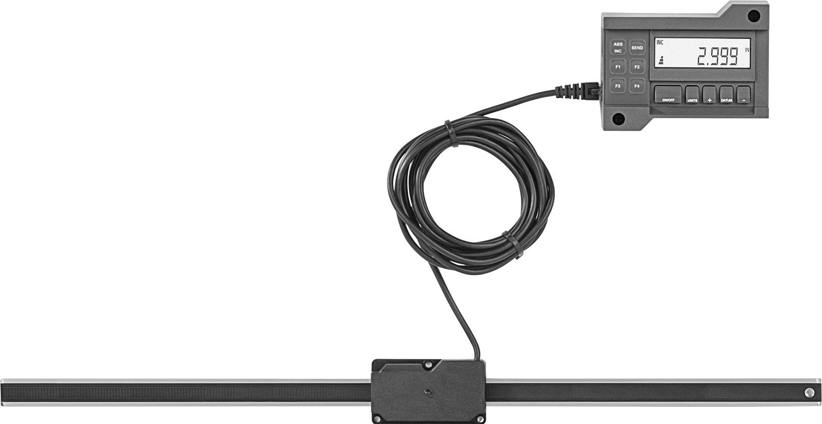 Dijital Okumalı Lineer Ölçek, 0“ ila 10” ve 0 mm ila 250 mm Ölçüm Aralığı