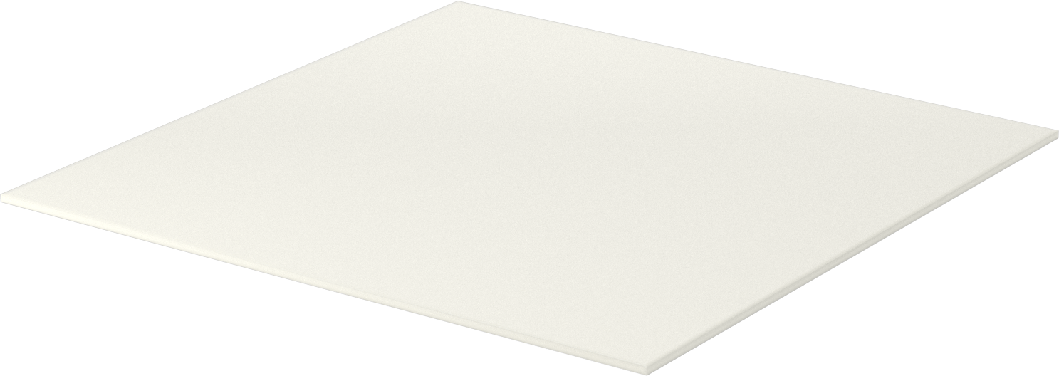 Ultra Yüksek Sıcaklık Seramik Alümina, Kolay İşlenebilir, 24“ x 24” Levha, 1/4" Kalınlık