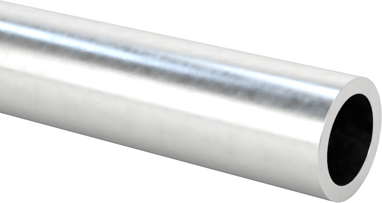 Sert Alüminyum Boru, 1/2" OD, 0,065" Duvar Kalınlığı, 540 PSI Maksimum Basınç, 1 fit Uzunluk
