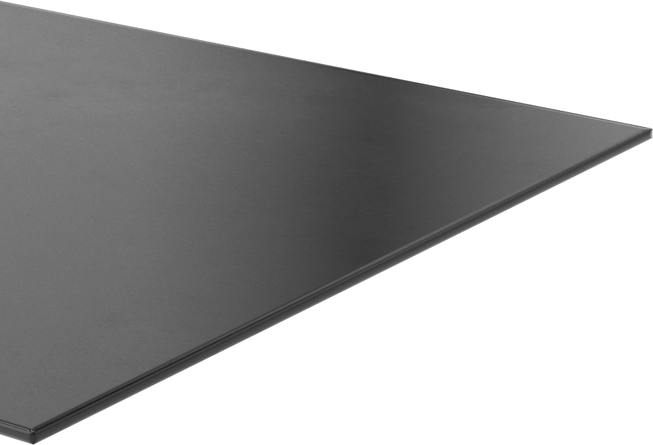 Yüksek Mukavemetli Hava Koşullarına Dayanıklı EPDM Kauçuk, Arka Yüzü Yapışkanlı, Pürüzsüz Doku, 6“ x 6” Levha, 1/16" Kalınlık