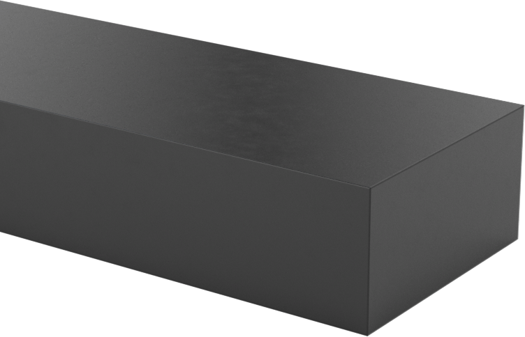 Hava Koşullarına Dayanıklı EPDM Kauçuk Şerit, Arka Yüzü Yapışkanlı, 1" x 36", 1/2" Kalınlık