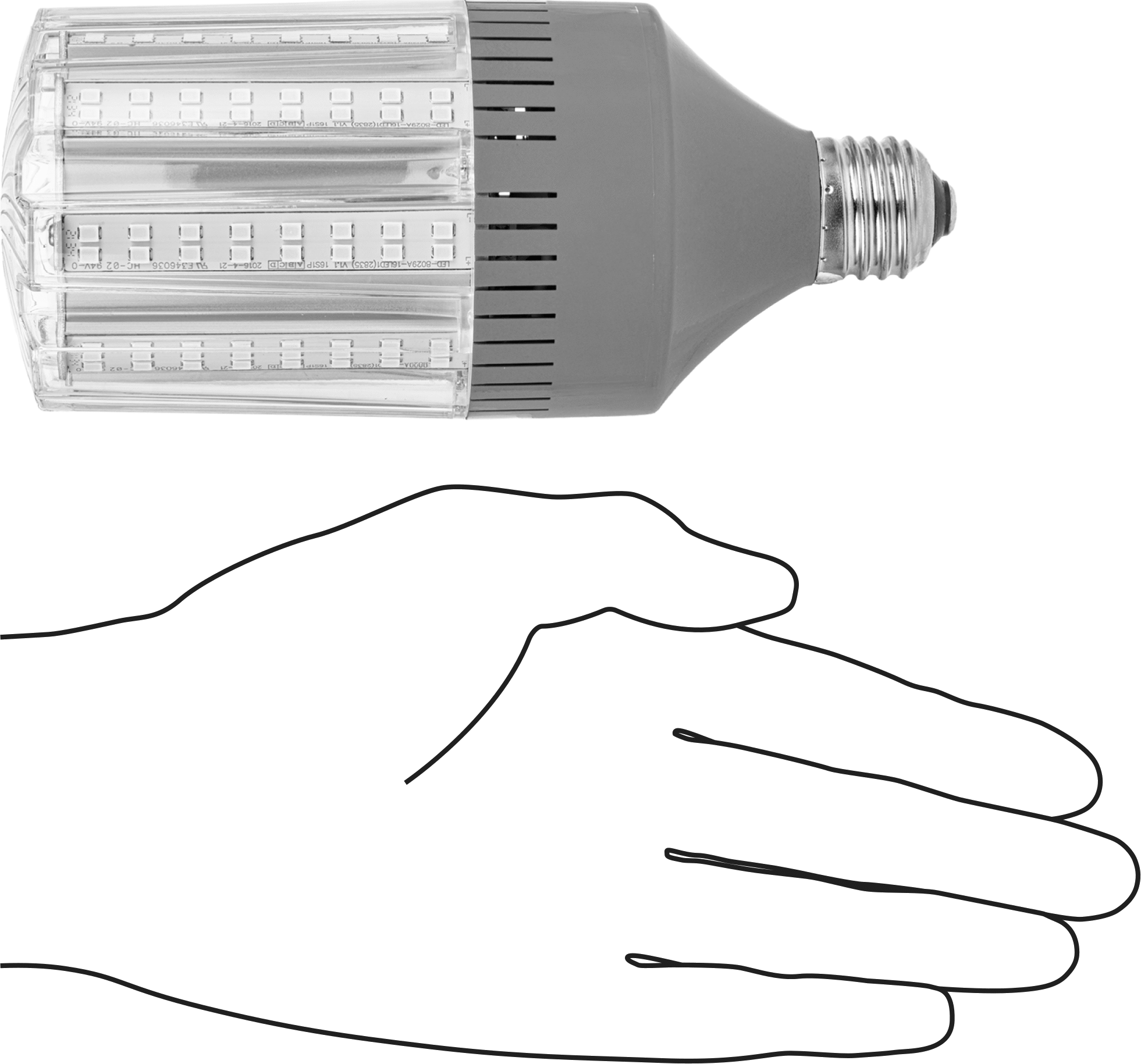 Tehlikeli Ortamlar (HID) Işıkları için LED Ampul, E26 Taban, Bay Lights için, 150W Metal Halide Eşdeğeri
