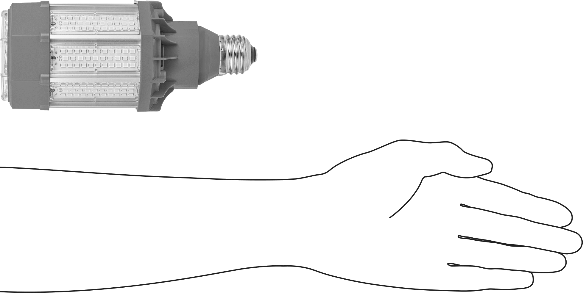 Tehlikeli Ortamlar (HID) Işıkları için LED Ampul, EX39 Taban, Bay Lights için, 150W Metal Halide Eşdeğeri