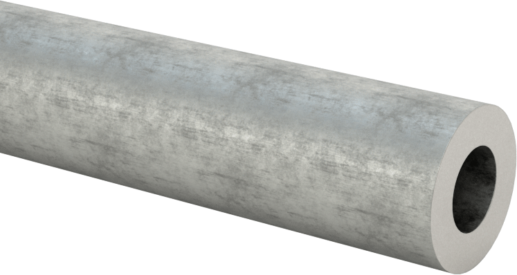 Kaynaklanması Kolay 4130 Alaşımlı Çelik Yuvarlak Boru, 0,12" Duvar Kalınlığı, 1/2" OD