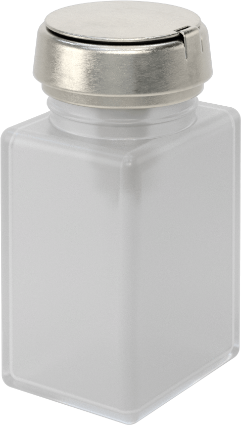 Yarı Şeffaf Push-Top Dağıtıcı, 2 FL oz Kapasite