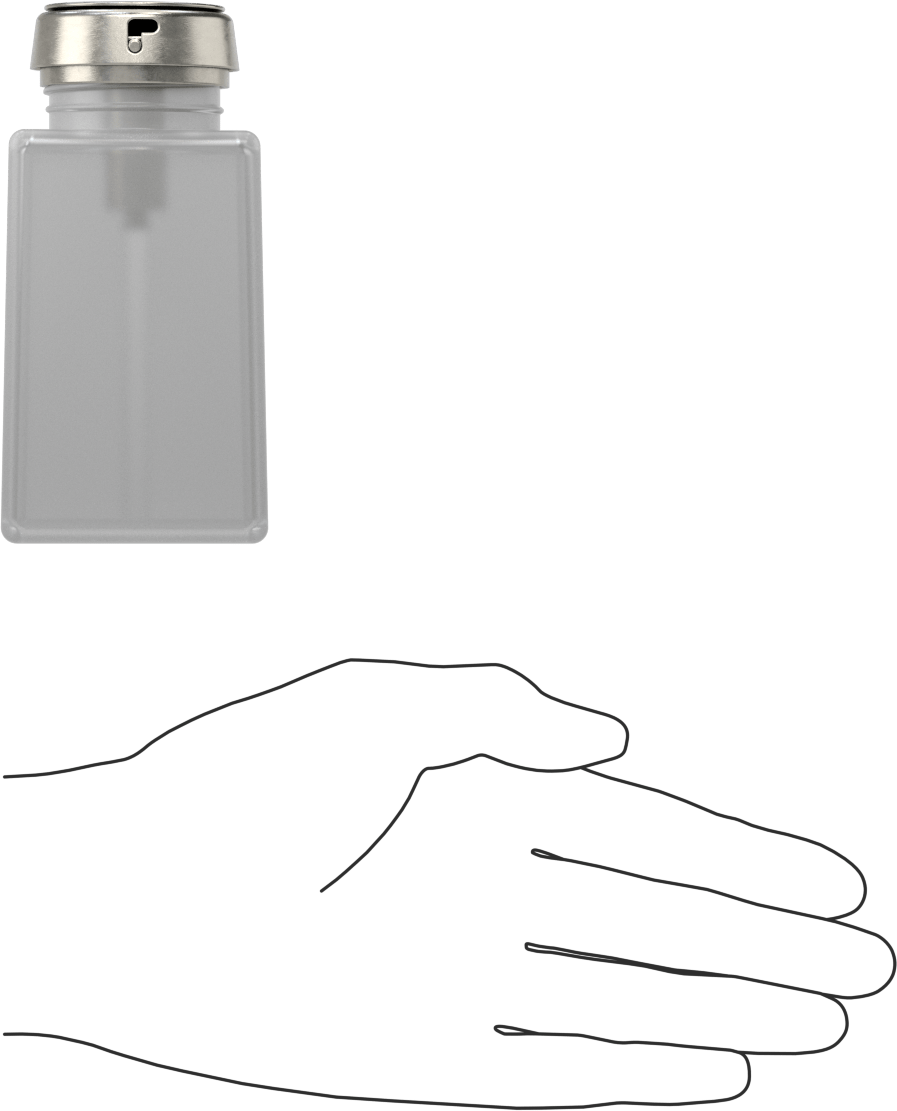 Üstten Basmalı Dağıtıcı, Yarı Şeffaf, 6 FL oz Kapasite