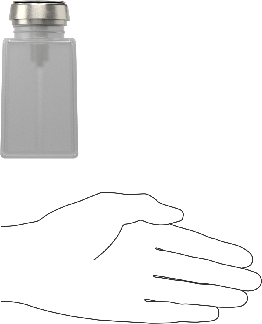 Üstten Basmalı Dağıtıcı, Yarı Şeffaf, 6 FL oz Kapasite