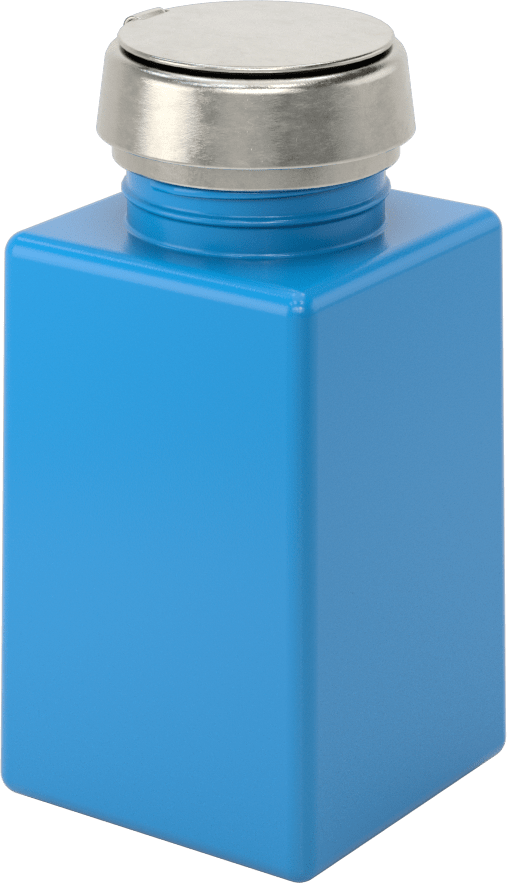 Üstten Basmalı Dağıtıcı, Statik Kontrol, Toluen, 6 FL oz Kapasite, Mavi