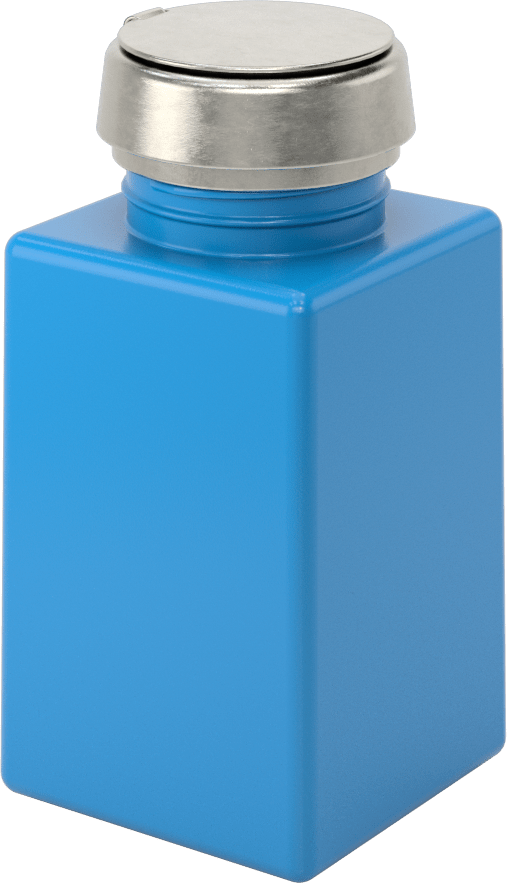 Üstten Basmalı Dağıtıcı, Statik Kontrol, Boş, 6 FL oz Kapasite, Mavi