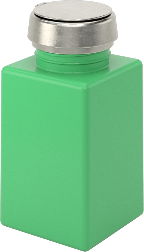 Üstten Basmalı Dağıtıcı, Statik Kontrol, Aseton, 6 FL oz Kapasite, Yeşil