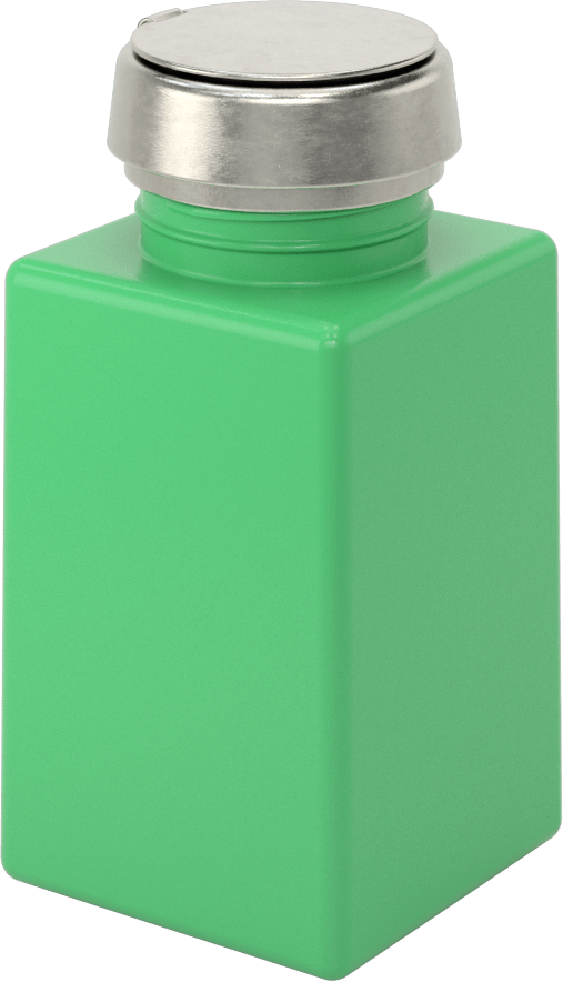 Üstten Basmalı Dağıtıcı, Statik Kontrol, İzopropanol, 6 FL oz Kapasite, Yeşil