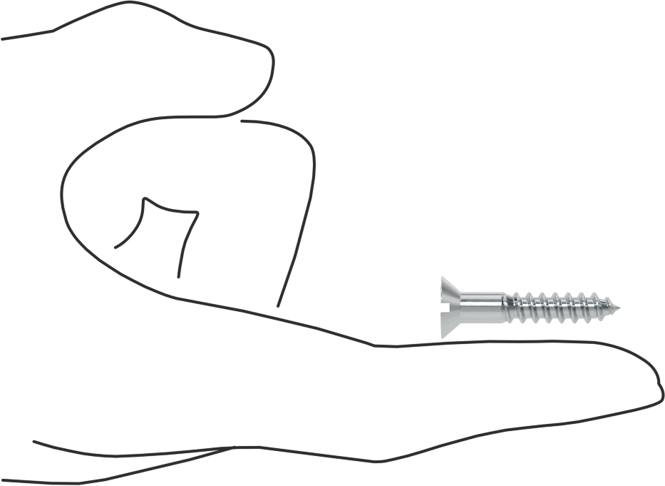 Çinko Kaplı Çelik Oluklu Düz Başlı Vidalar, Ahşap için, 12 Numaralı Boyut, 1-1/4" Uzunluk
