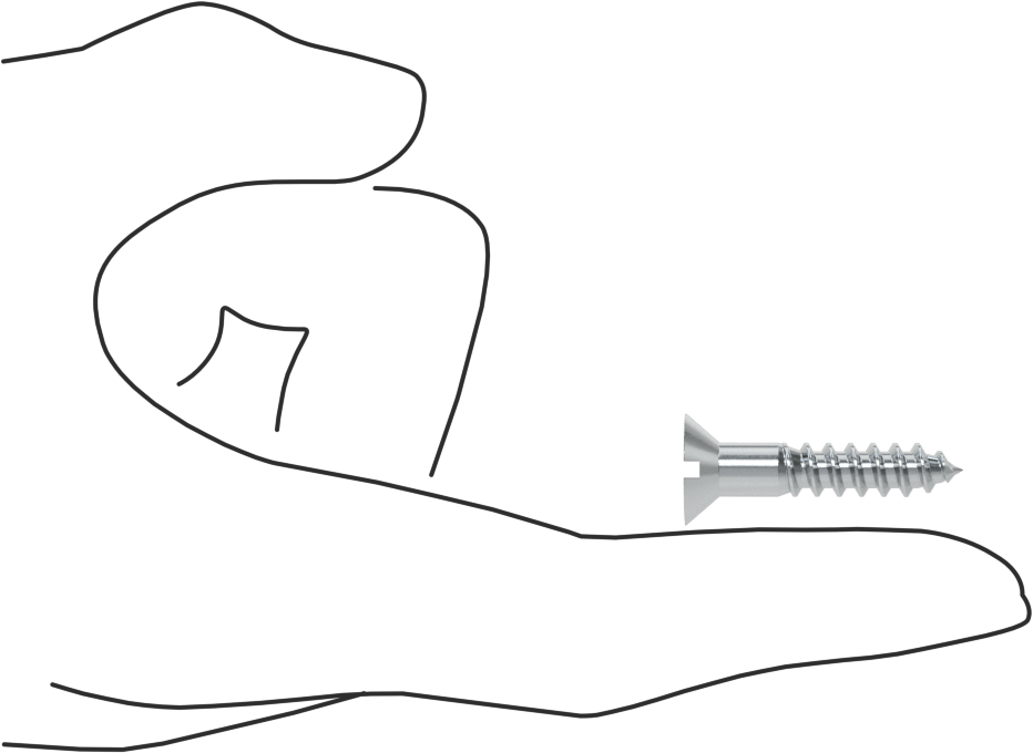 Çinko Kaplı Çelik Oluklu Düz Başlı Vidalar, Ahşap için, 14 Numaralı Boyut, 1-1/4" Uzunluk