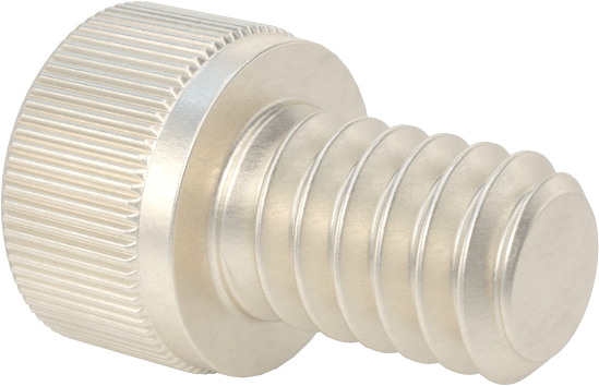 Gümüş Kaplama 18-8 Paslanmaz Çelik Soket Başlı Vidalar, 2-56 Diş Boyutu, 1/8" Uzunluk