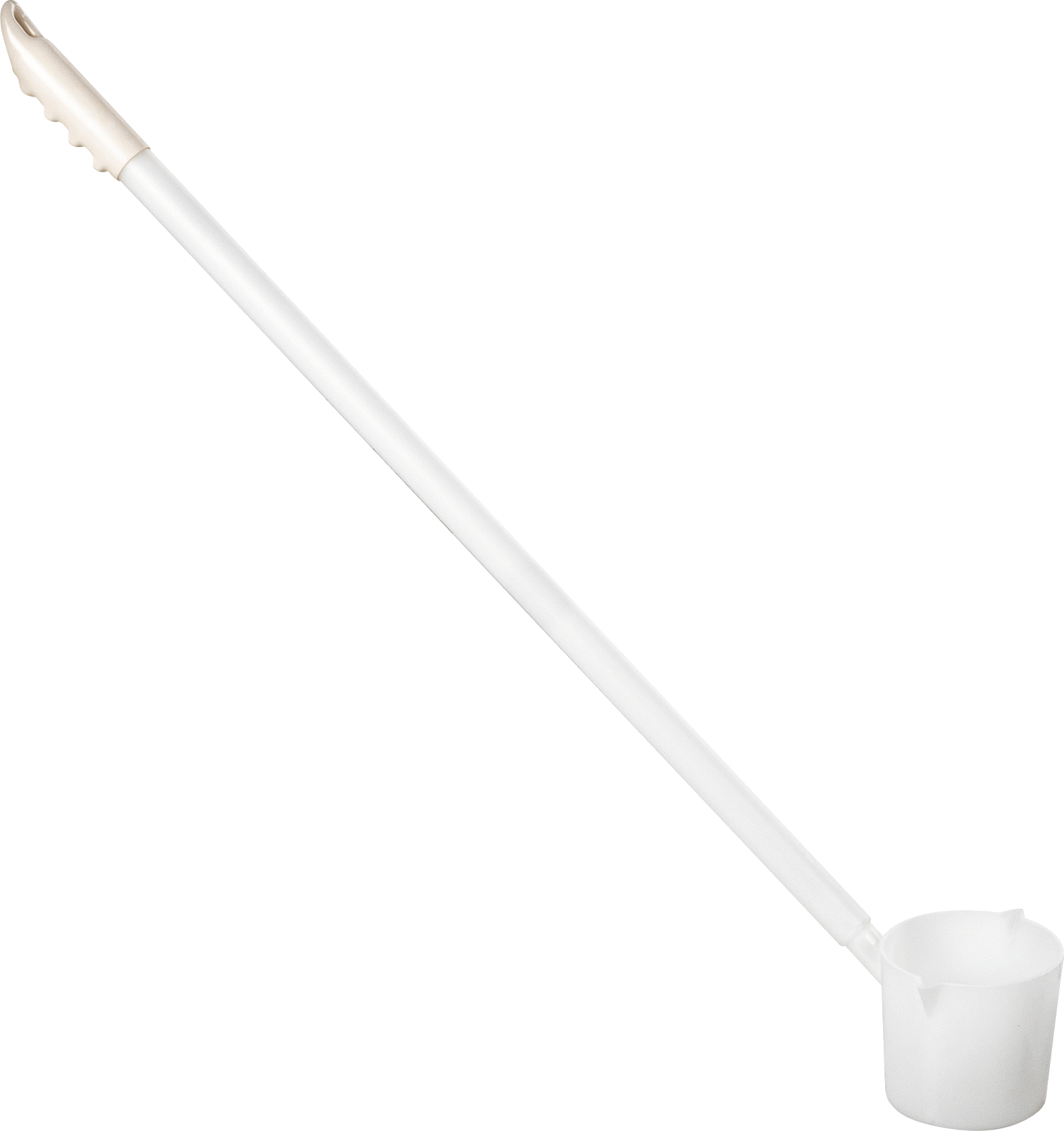 Polietilen Uzun Uçlu Kepçe, 33-7/8 FL. oz. Kapasite, Sabit Hazneli 36" Uzunlukta Sabit Tutamak