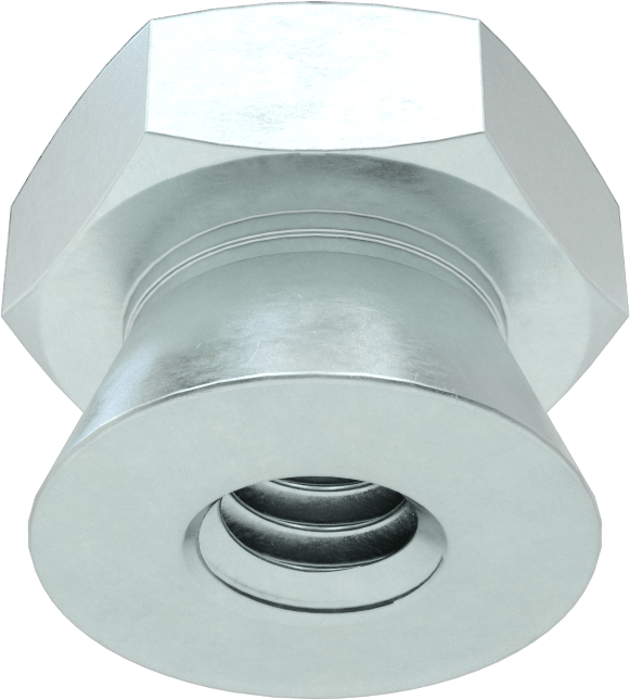 Kopma, Kurcalamaya Dayanıklı Somunlar, Çinko, 1/4"-20 Diş Boyutu