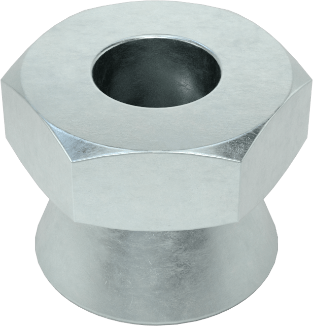 Kopma, Kurcalamaya Dayanıklı Somunlar, Çinko, 1/4"-20 Diş Boyutu