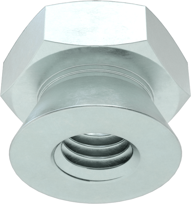 Kopma, Kurcalamaya Dayanıklı Somunlar, Çinko, 3/8"-16 Diş Boyutu