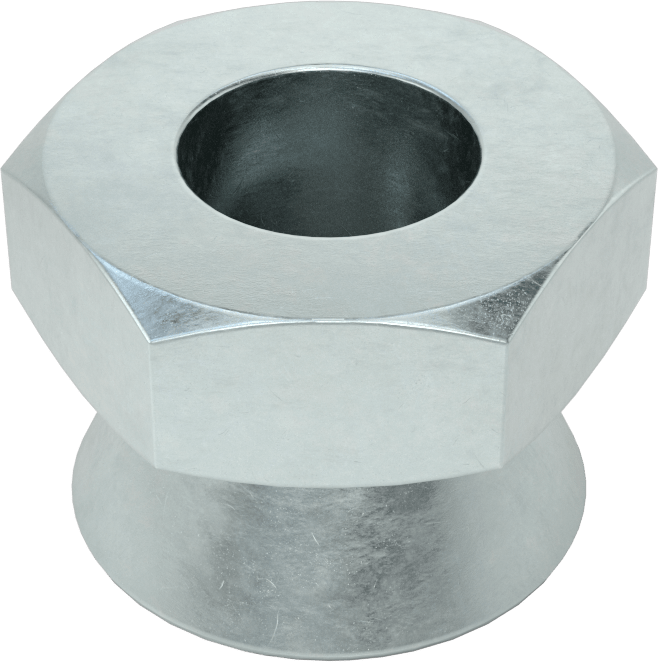 Kopma, Kurcalamaya Dayanıklı Somunlar, Çinko, 3/8"-16 Diş Boyutu