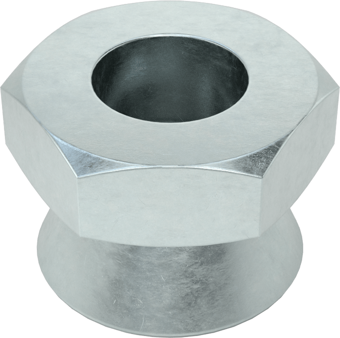 Kopma, Kurcalamaya Dayanıklı Somunlar, Çinko, 1/2"-13 Diş Boyutu