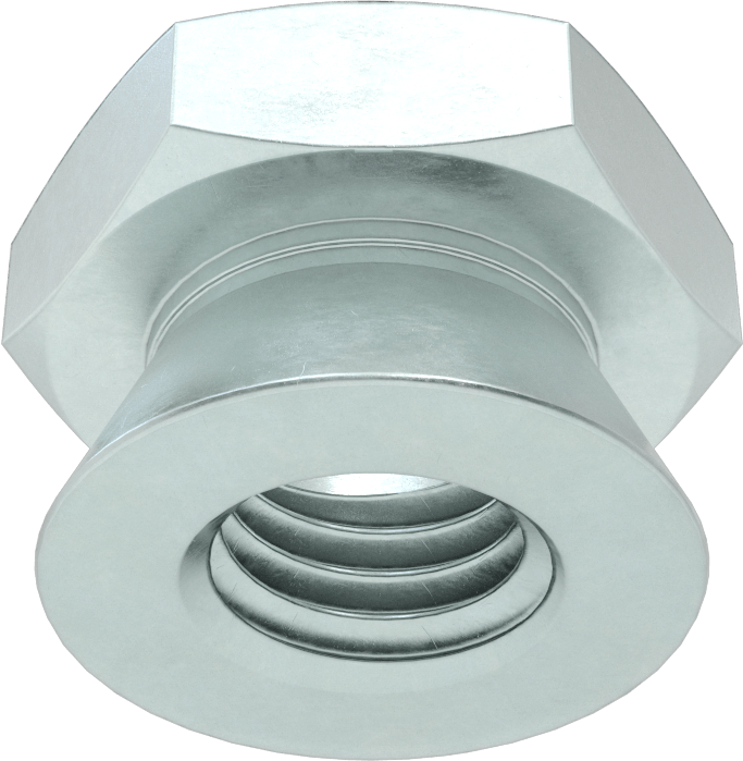Kopma, Kurcalamaya Dayanıklı Somunlar, Çinko, 5/8"-11 Diş Boyutu