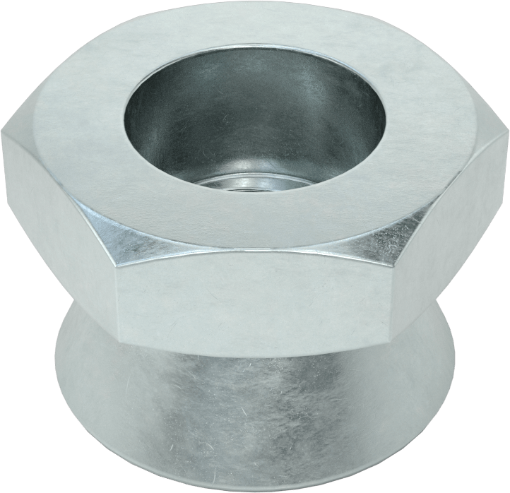 Kopma, Kurcalamaya Dayanıklı Somunlar, Çinko, 5/8"-11 Diş Boyutu