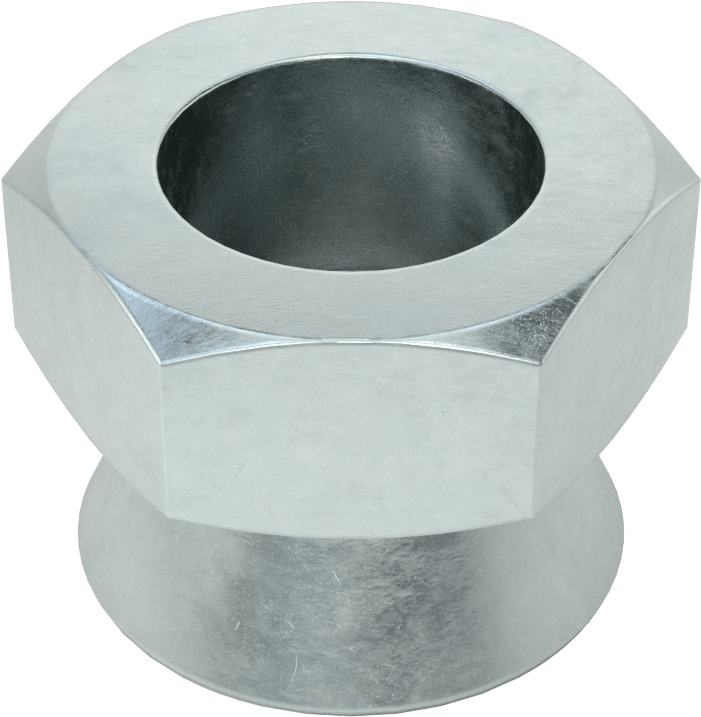 Kopma, Kurcalamaya Dayanıklı Somunlar, Çinko Kaplamalı Alaşımlı Çelik, 3/4"-10 Diş Boyutu