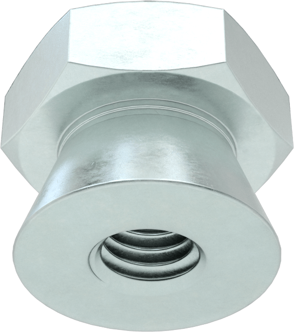 Kopma, Kurcalamaya Dayanıklı Somunlar, Çinko, M6 x 1 mm Diş Boyutu