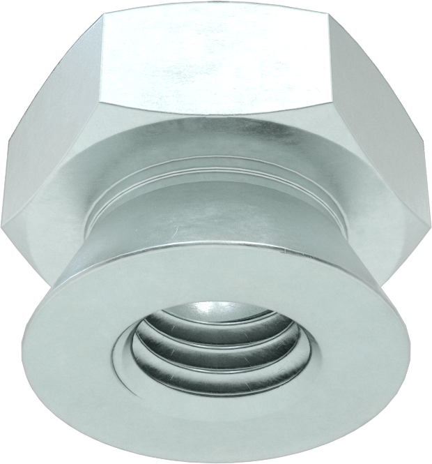 Kopma, Kurcalamaya Dayanıklı Somunlar, Çinko, M10 x 1,5 mm Diş Boyutu