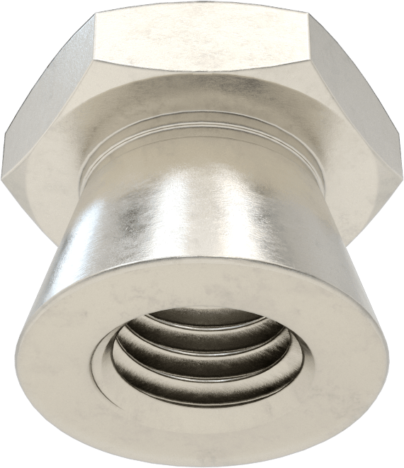 Kopma, Kurcalamaya Dayanıklı Somunlar, 18-8 Paslanmaz Çelik, M10 x 1,5 mm Diş Boyutu